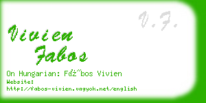 vivien fabos business card